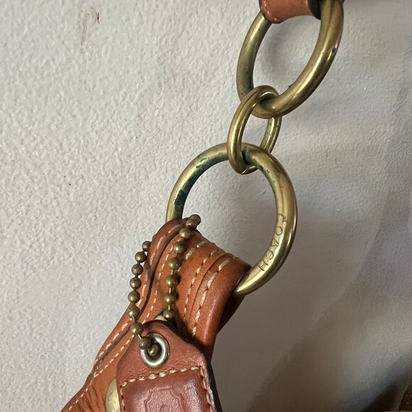 COACH BLEECKER MILLIE NATURAL STRAW LEATHER TRIM HOBO X - Picture 9 of 14